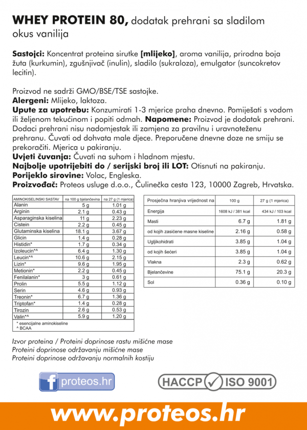 Whey protein 80 koncentrat - Slika 7