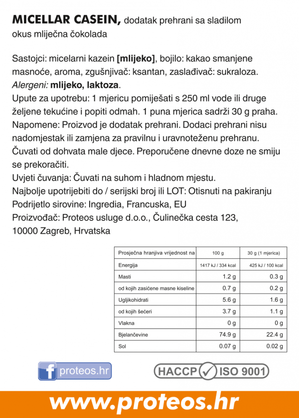 Micelarni kazein - Slika 4