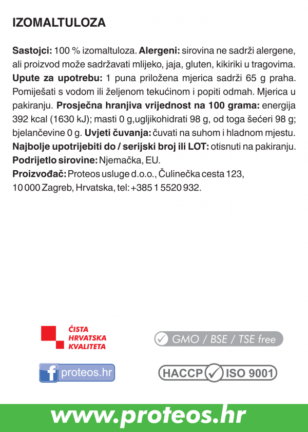 Izomaltuloza - Slika 3