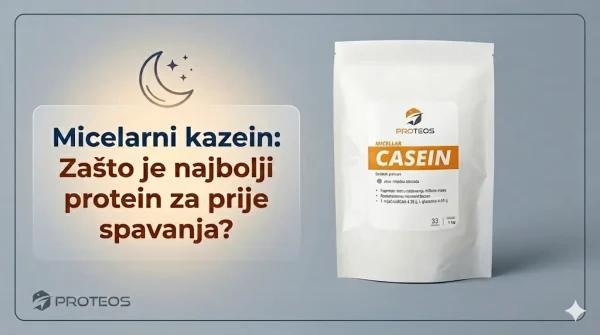 micelarni kazein predstavlja idealni izbor proteina za popiti prije spavanja