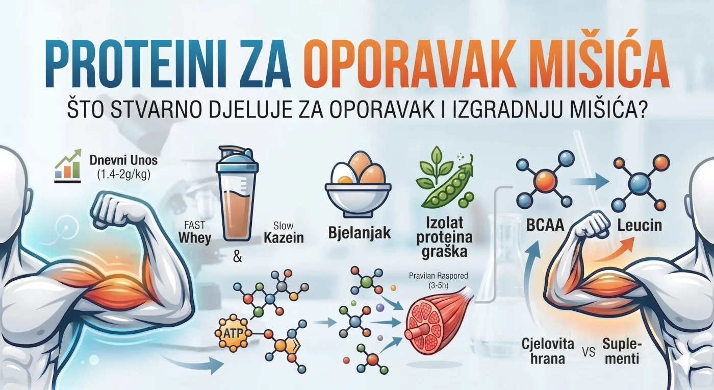 proteini za oporavak mišića, što stvarno djeluje za oporavak i izgradnju mišića