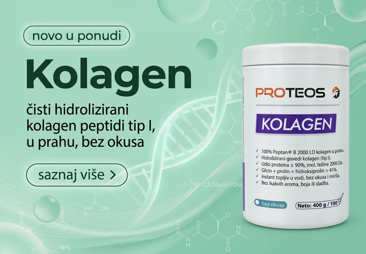 naslovni baner za kolagen novo u ponudi čisti hidrolizirani kolagen peptidi tip I
